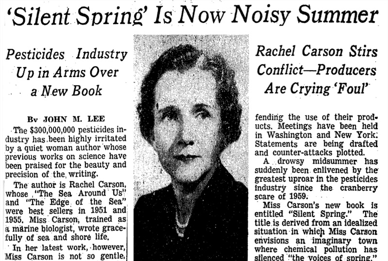 Image of an article featuring Silent Spring