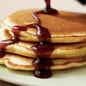 Photo of syrup on pancakes