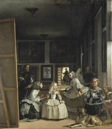 Diego Velazquez, Las Meninas, 1656, oil on canvas, 125.2" x 108.7". Prado, Madrid