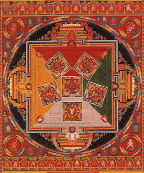 Mandala of the Six Chakravartins, c. 1429-46. Central Tibet (Ngor Monastery)