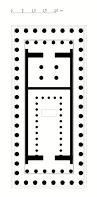 Floor plan of the Parthenon