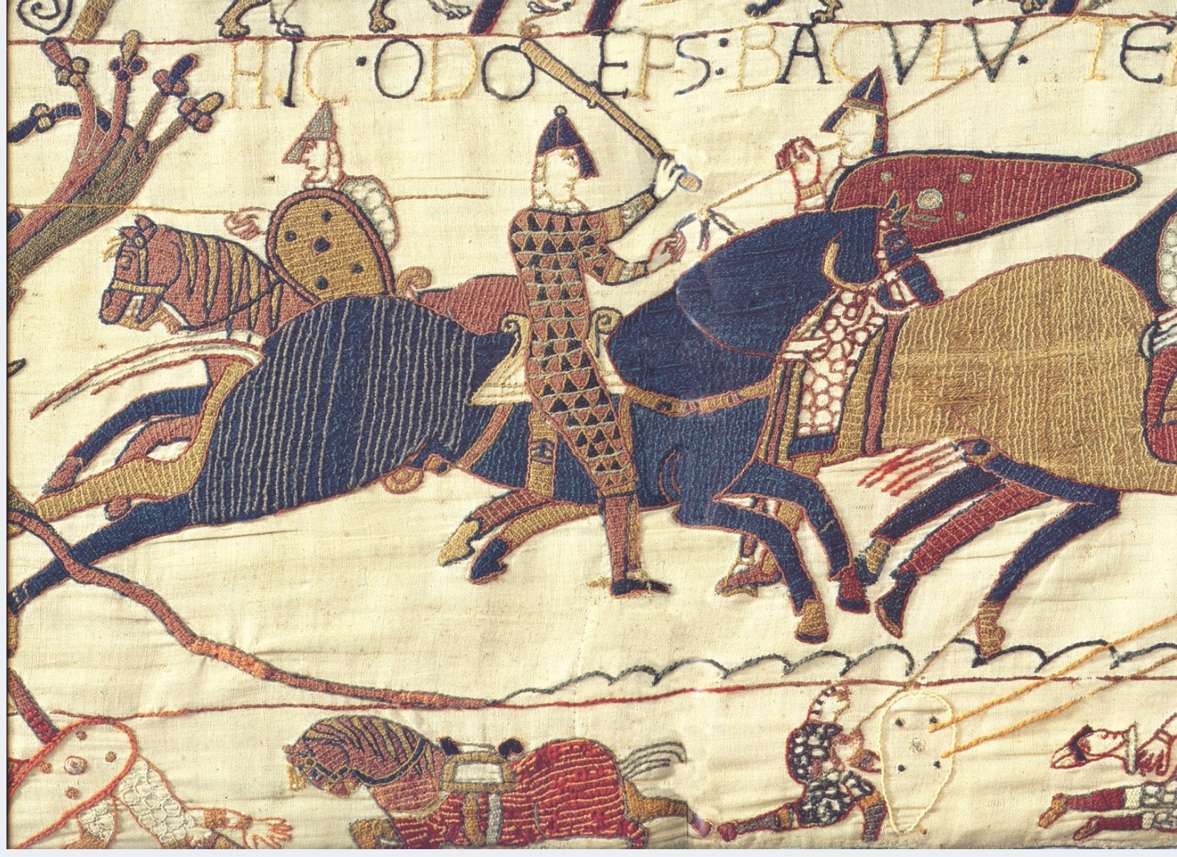 Figure 5.24 | Detail of the Bayeux Tapestry depicting Odo, half brother of William the Great, in battle