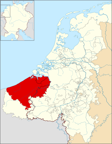 Map of Flanders