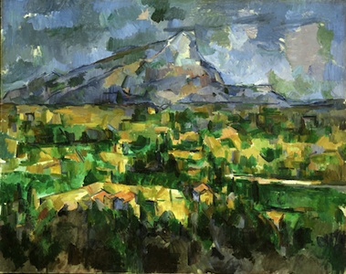 Paul Cézanne, Mont Sainte-Victoire, 1902-04, oil on canvas, 28 3/4 x 36 3/16 inches (73 x 91.9 cm) (Philadelphia Museum of Ar