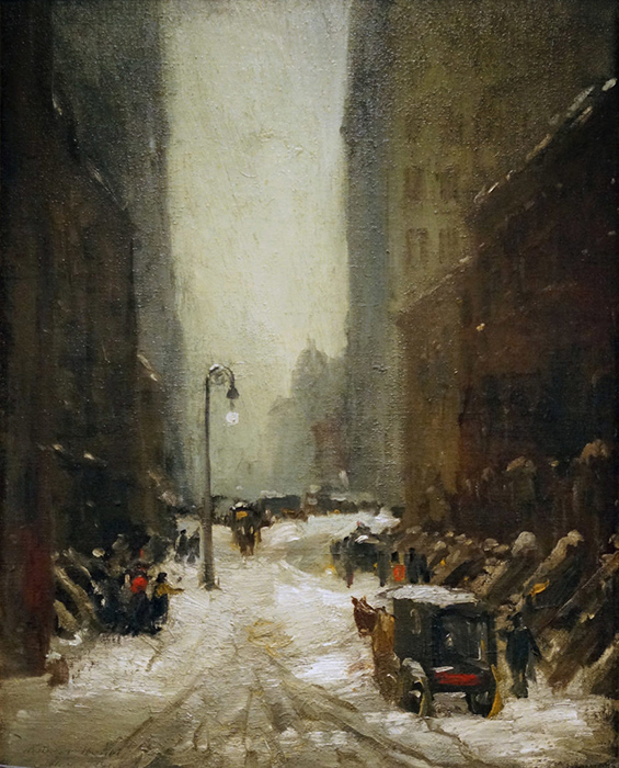 Robert Henri, Snow in New York, 1902, oil on canvas, 81.3 x 65.5 cm (National Gallery of Art, photo: Steven Zucker, CC BY-NC-