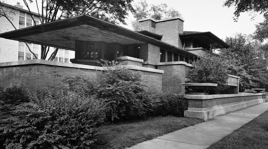 Frank Lloyd Wright, Frederick C. Robie House, Historic American Buildings Survey, Cervin Robinson, Photographer, 18 August 19