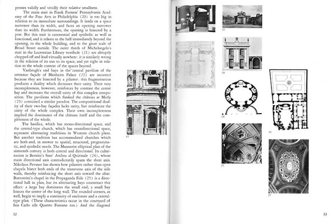 Pages 32 and 33 from Robert Venturi, Complexity and Contradiction in Architecture, The Museum of Modern Art, 1966