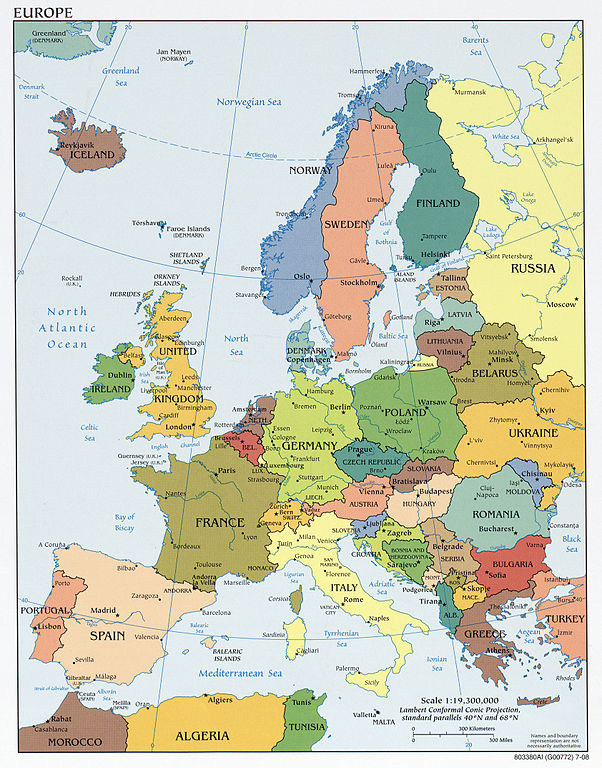 Europe Political Map