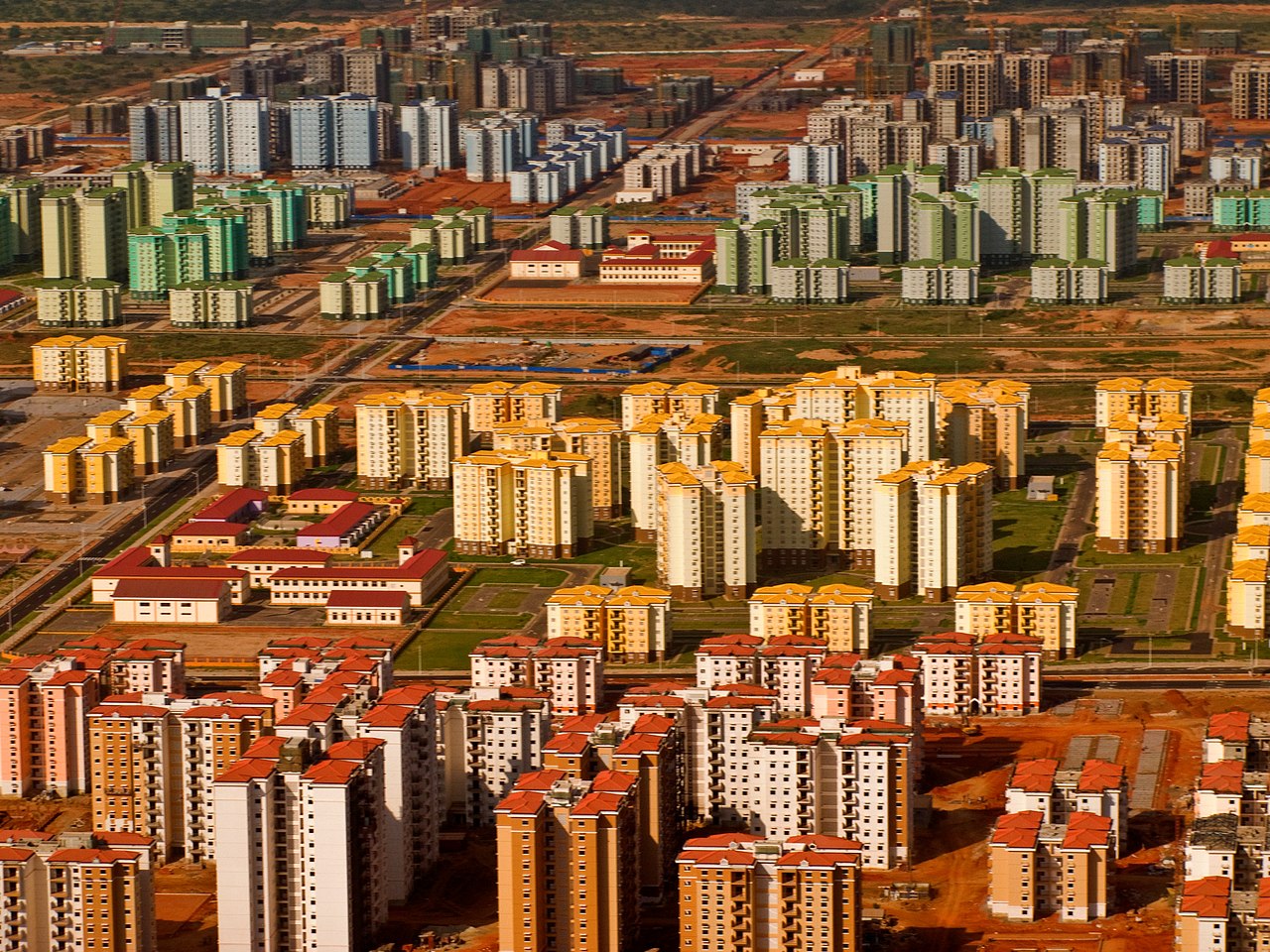 Picture of high-rise housing in Kilamba New City, Angola