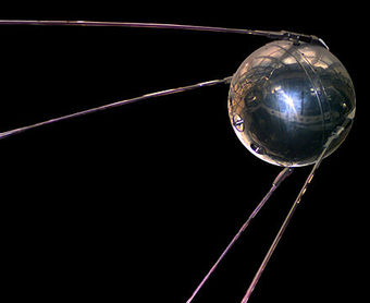 Sputnik 1: Soviet Union achieved an early lead in the space race by launching the first artificial satellite Sputnik 1 (repli