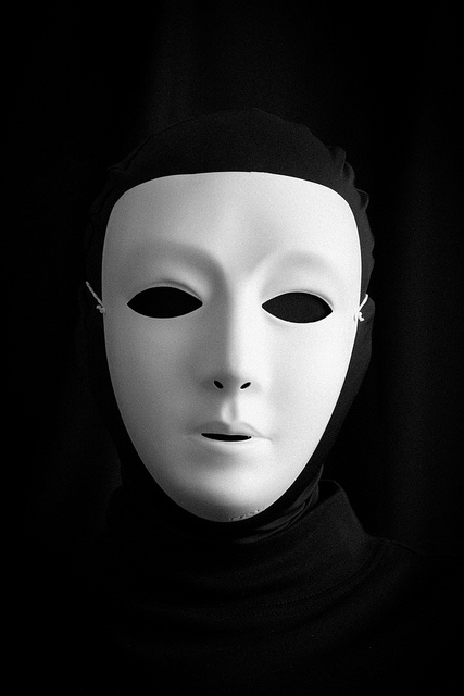 man wearing a mask