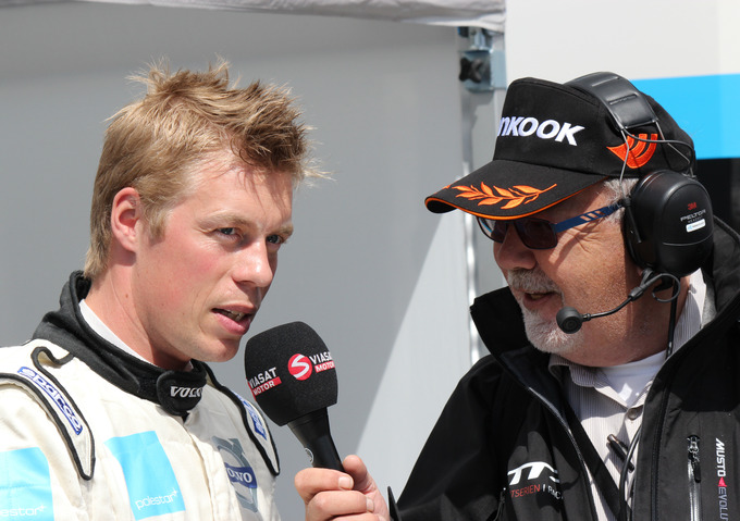 Interview: Lars G Nilsson interviews Thed Björk for Viasat Motor at Anderstorp Raceway in 2012.