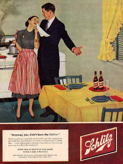 
Figure 6.2 This is a vintage Schlitz beer advertisement from 1951.